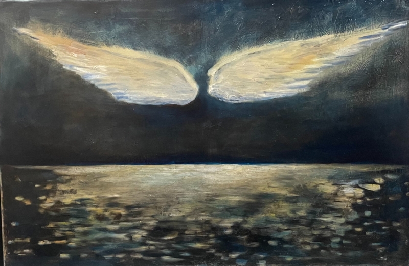 WINGS OVER WATER by artist Andrea Broyles